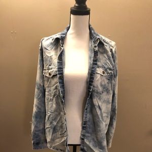 Acid Wash Denim Shirt